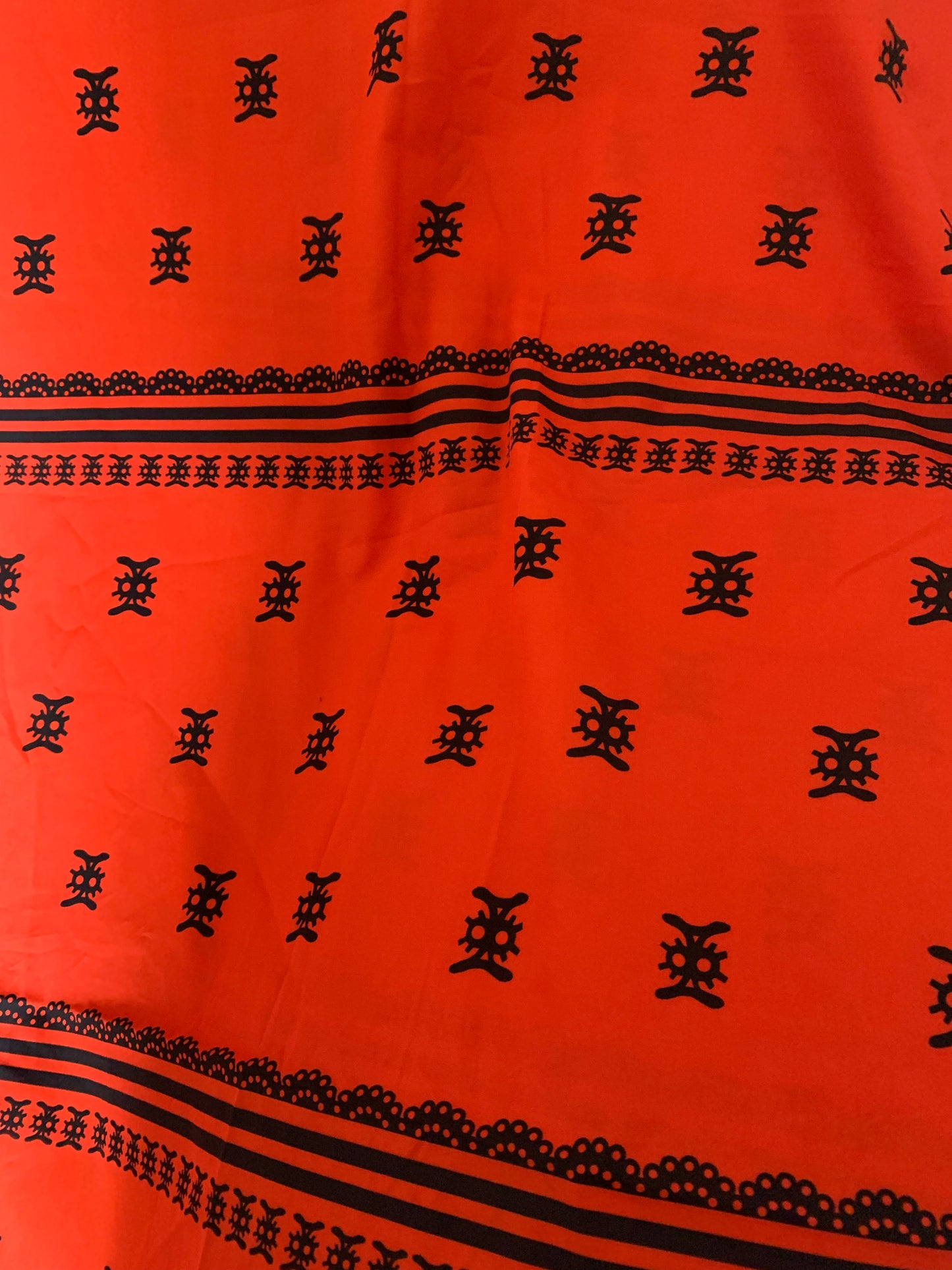 Orange Adashi fabric