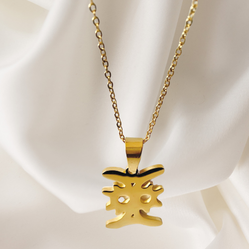 Ga Samai necklace- Adashi a symbol of Gratitude is suspended on a delicate chain necklace
